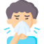 sneezing